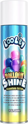 Balloon Shine Spray, 15oz Ultra Lasting High Shine Balloon Spray, Waterproof and Instant Gloss Formula, No-Wipe Balloon Shine Spray Latex Balloons for Party and Event Decorations in Saudi Arabia