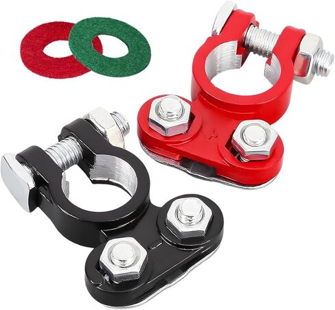 4 أجهزة كمبيوتر مثلية لموصل طرف البطارية ، موصل مشبك بطارية بطارية بطارية مضاد للتآكل ، موصل البطارية السلبية الإيجابية القابلة للتعديل ، ملحقات السيارة البديلة in Kuwait