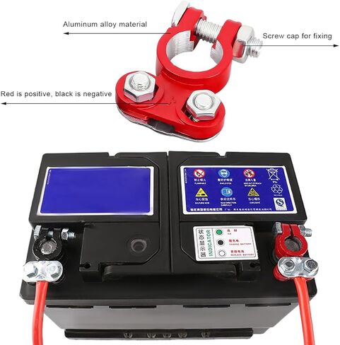 4 أجهزة كمبيوتر مثلية لموصل طرف البطارية ، موصل مشبك بطارية بطارية بطارية مضاد للتآكل ، موصل البطارية السلبية الإيجابية القابلة للتعديل ، ملحقات السيارة البديلة in Kuwait