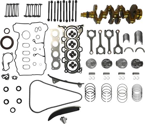 G4NA 2.0L Engine Rebuild Overhaul Kit Crankshaft Timing Chain Kit Piston Kit Connecting Rod Main & Rod Bearings Fits For Hyundai Creta/Elantra/i40 Kia Carens/K3/KX3 2.0L 2011–2022 in Kuwait