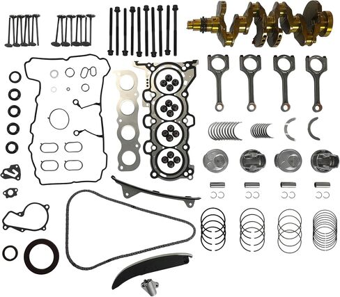 G4NA 2.0L Engine Rebuild Overhaul Kit Crankshaft Timing Chain Kit Piston Kit Connecting Rod Main & Rod Bearings Fits For Hyundai Creta/Elantra/i40 Kia Carens/K3/KX3 2.0L 2011–2022 in Kuwait