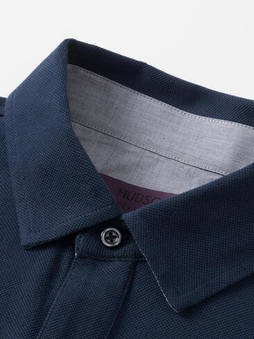 قمصان بولو للرجال من القطن كاجوال بأكمام طويلة ماصة للرطوبة، مقاس عادي in Kuwait