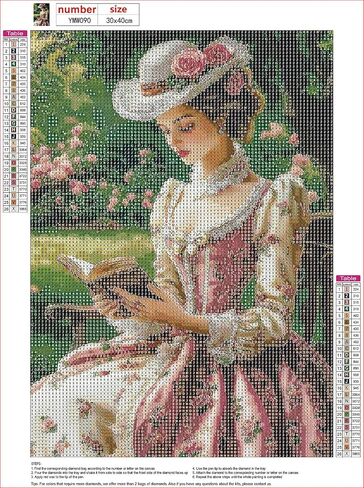 MXJSUA Red Dress Woman Diamond Art Painting Kits for Adults, Full Drill Diamond Dots Paintings for Beginners, Round 5D Paint with Diamonds Pictures Gems Art Painting Kits DIY Crafts Kits 12x16 Inch in Saudi Arabia
