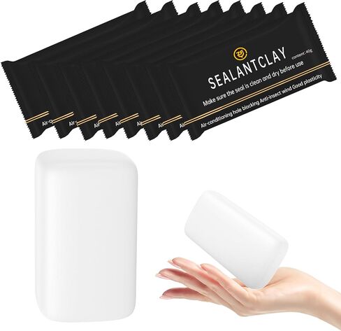 Pack of 4 White Seal Putty Waterproof Duct Seal Repair Sealing Clay, Quick Mending Mud for Drain Connection, Wall Hole, Air Conditioning Hole in Saudi Arabia
