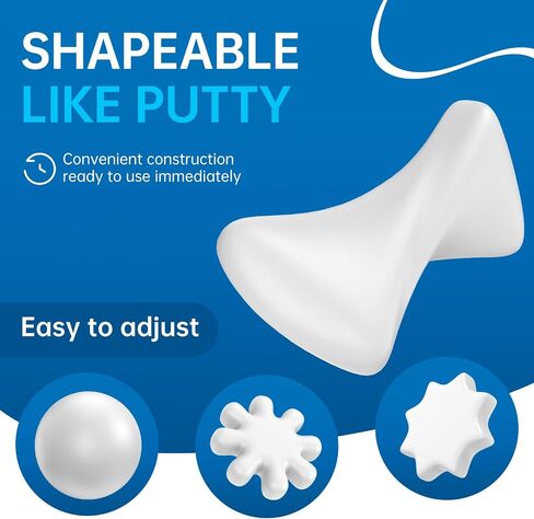 Pack of 4 White Seal Putty Waterproof Duct Seal Repair Sealing Clay, Quick Mending Mud for Drain Connection, Wall Hole, Air Conditioning Hole in Saudi Arabia