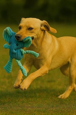 Jalousie Extra-Large Dog Squeaky Toy Interactive Rope Plush Toy for Small Medium Large Breeds Durable Dog Chew Toy (Fox2) in Saudi Arabia