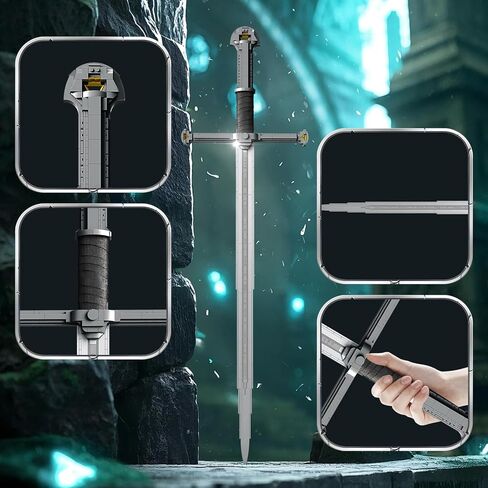 Sword Building Sets for Adults, Cool The Sword of The Masters 99014, Collectible Build and Display Model, Anime-Style Cosplay Toy Sword, Gifts for Classic Game Fans Boys Girls 14+ (820 PCS) in Kuwait