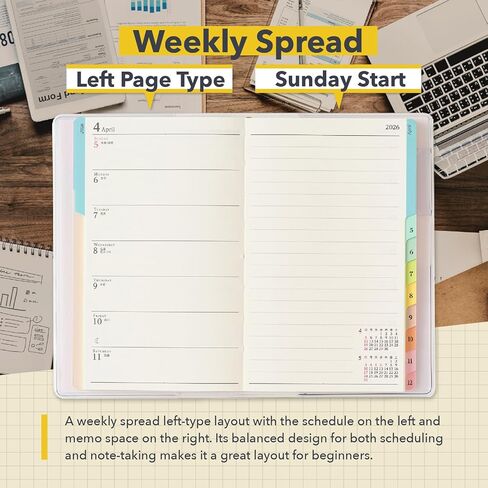 NOLTY PAGEM Compact-i Left Weekly Planner 2025, Japanese Edition, Mint in Kuwait