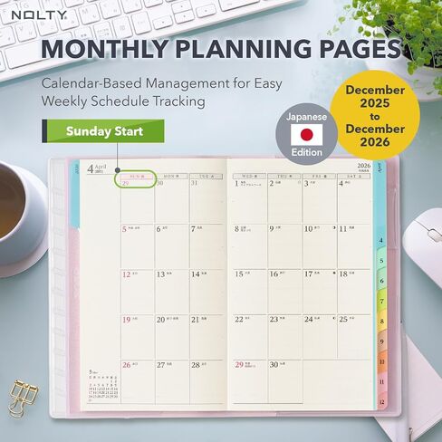NOLTY PAGEM Compact-i Left Weekly Planner 2025, Japanese Edition, Mint in Saudi Arabia