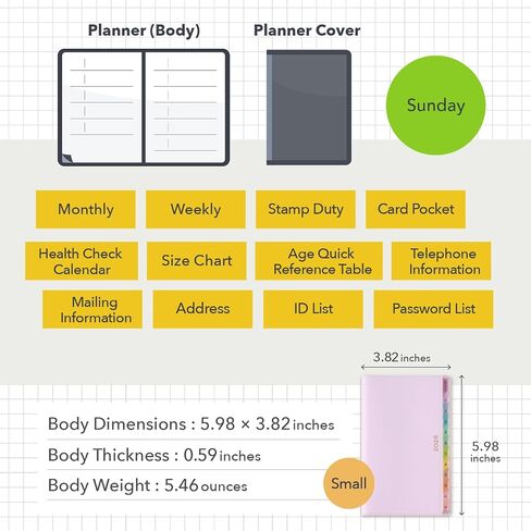 NOLTY PAGEM Compact-i Left Weekly Planner 2025, Japanese Edition, Mint in Saudi Arabia