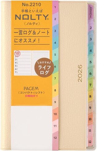 NOLTY PAGEM Compact-i Left Weekly Planner 2025, Japanese Edition, Mint in Kuwait
