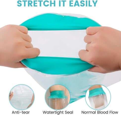 Cast Covers for Shower Arm, Hand, PICC Line for Adult, Waterproof | Cast Cover for Swimming for Youth, Reusable Protector For Elbow & Hand Protection after Wound/Surgery, Sleeve for Showering in Saudi Arabia