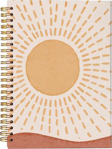 Abstract Boho Afro Girl Meditation Black Girl Lined Spiral Journal Notebook 8.3×5.5 Inches Hardcover College Ruled Notebook Journal for Work Note Taking Journaling in Saudi Arabia