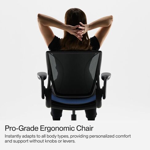 World One Ergonomic Desk Chair for Home Office, Height Adjustable Rolling Chairs for Desks, Black Mesh Office Chair with Built in Lumbar Support, Office Task Chair for Men Women… in Kuwait