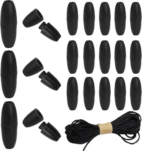 Breakaway Clasps for Necklaces, Plastic Bead Barrel Connectors 30 Sets Black Breakaway Safety Clasps for 2.5mm Lanyards Perfect DIY Craft Accessories for Jewelry Making (White) in Saudi Arabia
