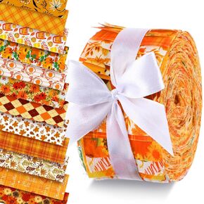 Ganeen 60 Pcs Cotton Jelly Valentine's Day Fabric Roll Heart Fabric Strips Valentine's Day Quilting Roll for Quilting Cloth Patchwork Sewing DIY Craft, 12 Styles in Kuwait