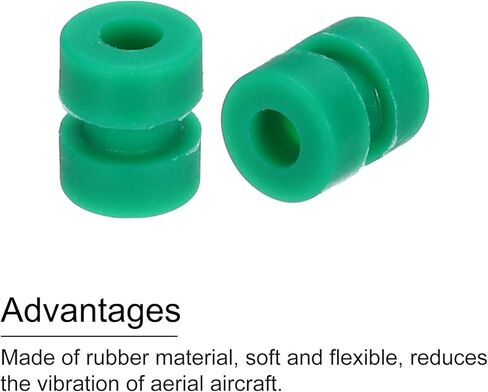 MECCANIXITY RC Anti Vibration Rubber Balls for RC F4 F7 Flight Controller M2x5.6mm Shock Absorption Balls (Clear), Pack of 12 in Kuwait