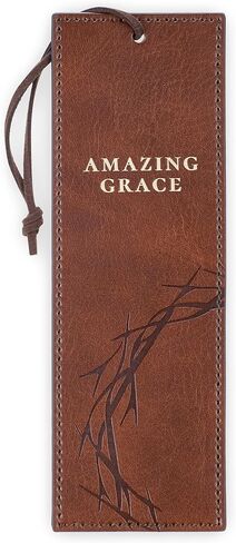 Christian Art Gifts Premium Vegan Leather Inspirational Scripture Bookmark for Men & Women: I Will Carry You Encouraging Bible Verse, Heat-Debossed, Satin Ribbon, Lighthouse Ocean Theme, Brown & Gold in Saudi Arabia