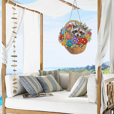 Vaiieyyo Butterfly Diamond Painting Hanging Ornament ، Sunflower Double Window Window Kit مع سلسلة ، 7.5 × 7.5 بوصة Crystal Prendant Art Craft للهدية جدار منزلي تزيين الباب الأمامي in Saudi Arabia