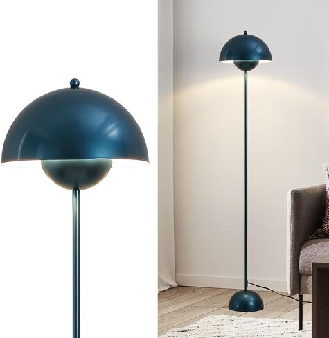 Sunllok Red LED LED LAMP لغرفة المعيشة ، قبة معدنية صناعية ، مصباح طاولة أرضية واقف مع مفتاح القدم ، وإضاءة الأرضية الحديثة لجزيرة المطبخ ، وغرفة نوم ، ومطعم in Kuwait