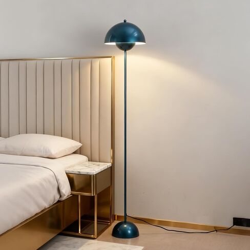 Sunllok Red LED LED LAMP لغرفة المعيشة ، قبة معدنية صناعية ، مصباح طاولة أرضية واقف مع مفتاح القدم ، وإضاءة الأرضية الحديثة لجزيرة المطبخ ، وغرفة نوم ، ومطعم in Kuwait
