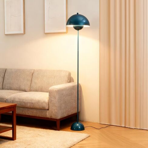 Sunllok Red LED LED LAMP لغرفة المعيشة ، قبة معدنية صناعية ، مصباح طاولة أرضية واقف مع مفتاح القدم ، وإضاءة الأرضية الحديثة لجزيرة المطبخ ، وغرفة نوم ، ومطعم in Kuwait