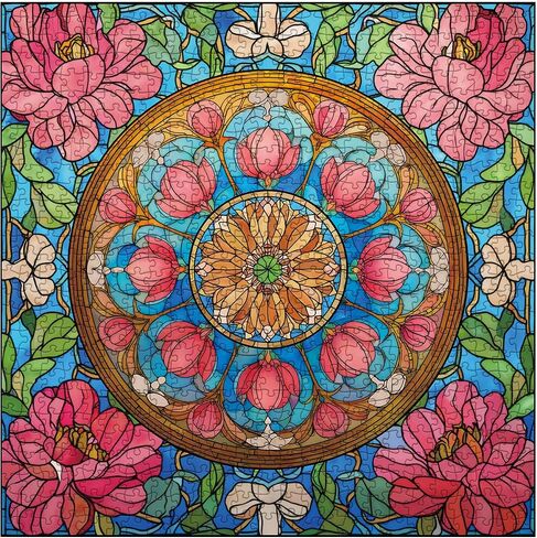 Colorful Flower Jigsaw Puzzle 1000 Piece for Adult, Dog Funny Pretty Sunflower Jigsaw Puzzles, Art Plant Rainbow Beautiful Floral Puzzle in Saudi Arabia