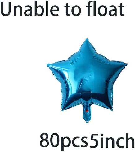 5 بوصة شكل النجوم البالونات 80pcs البالونات Mini Mylar الهيليوم البالونات نجم قوس قزح لزخارف حفل زفاف حفلة عيد ميلاد. （لا يمكن أن تطفو） in Saudi Arabia