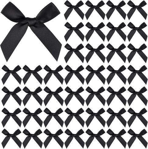 100 PCS أقواس وردية ، أقواس صغيرة 1 بوصة للحرف اليدوية ، زخارف حزب القوس الصغيرة الساتان ، لخياطة DIY ، تغليف مخبز الزهور ، زحف عيد ميلاد عيد ميلاد الزفاف in Saudi Arabia