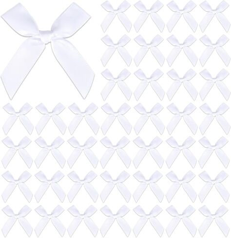 100 PCS أقواس وردية ، أقواس صغيرة 1 بوصة للحرف اليدوية ، زخارف حزب القوس الصغيرة الساتان ، لخياطة DIY ، تغليف مخبز الزهور ، زحف عيد ميلاد عيد ميلاد الزفاف in Saudi Arabia