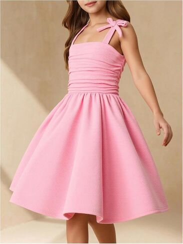Wdirara Girl's Boy Slyveless A Line Mini Dress in Kuwait