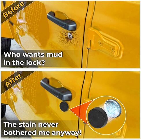 ثقب المفتاح يتوافق مع 2018-2025 Jeep Wrangler JL و Gladiator JT Front Door ، وملحقات ديكور ثقب مفتاح المغناطيس القوية لحماية قفل الباب (نمط النسر) in Kuwait