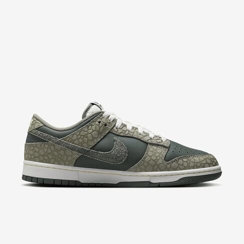 Nike Mens Dunk Low Retro، ستوكو داكن/أخضر عتيق/أبيض ساميت/مرمر، مقاس 11 in Saudi Arabia