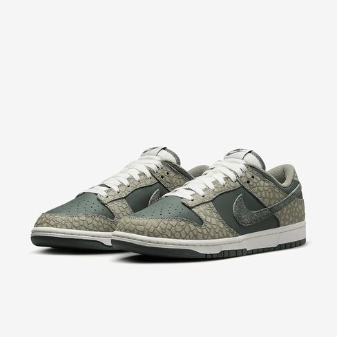 Nike Mens Dunk Low Retro، ستوكو داكن/أخضر عتيق/أبيض ساميت/مرمر، مقاس 11 in Saudi Arabia