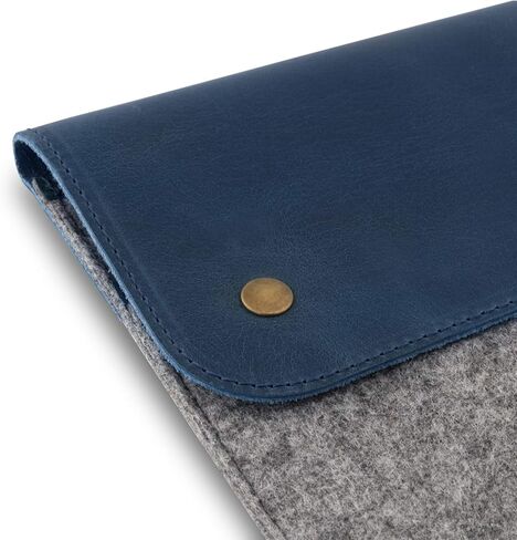 Megagear أصلي من الجلد وصوف MacBook Bag Bag Sleeve لـ MacBook Pro و MacBook Air Case 14 بوصة - 13 بوصة (M4 ، M3 ، M2 ، M2 ، M1 ، Pro ، أقصى) in Kuwait