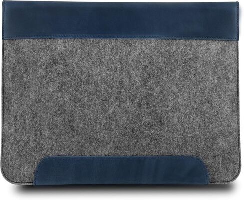 Megagear أصلي من الجلد وصوف MacBook Bag Bag Sleeve لـ MacBook Pro و MacBook Air Case 14 بوصة - 13 بوصة (M4 ، M3 ، M2 ، M2 ، M1 ، Pro ، أقصى) in Kuwait