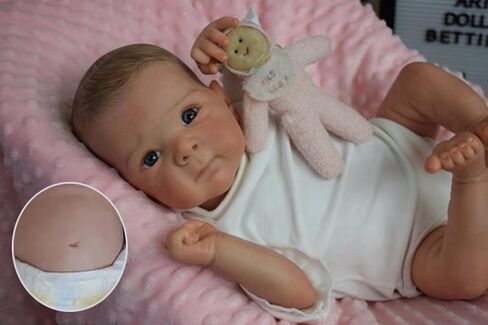 Zero Pam LifeLike Reborn Baby Baby Dolls Bettie 18 inch Real Life Reborn Baby Baby Dolls Silicone Full Body Birdworn Full Silicone Baby Baby Dolls Chinatomically for Kids in Saudi Arabia