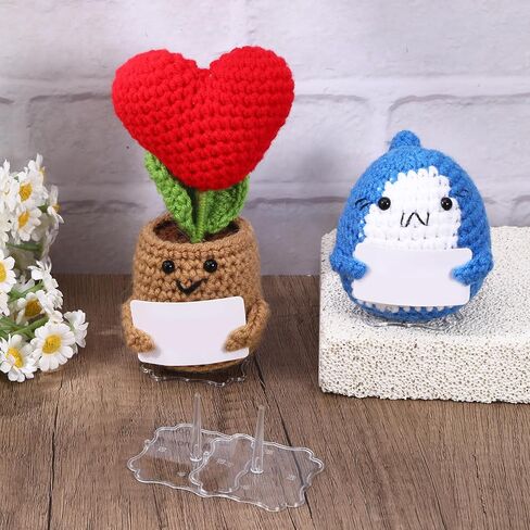 10 PCS Crochet Doll تعني دعم المخلل العاطفي ، وقصة شاشة Doll Crystal ، قاعدة عرض الشكل ، قاعدة أرقام عمل ، مناسبة لجمع المنزل ، وتستخدم لدعم قلادة الدبوس (دائرية) in Kuwait