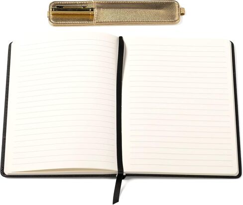 Eccolo Medium Lined Journal Notebook, Flexible Cover, A5 Writing Journal, 256 Ruled Ivory Pages, Ribbon Bookmark, Lay Flat, Notebook for Work or School, Palms (Green, 5.75-x-8.25 inches) in Kuwait