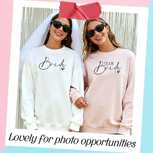 Glenmal 9 Pcs Team Bride Bridesmaid Iron on Heat Transfer Vinyl Set for Bridesmaids Shirts Vinyl Stickers for Bachelorette Party Beach Party Favor, Bride Decor Bridal Accessory in Saudi Arabia