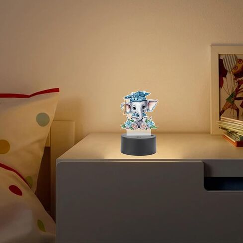 Tdferan Diamond Painting LED LED LID DIY TREND PEPPLENT MAIMOND ART KITS for البالغين مصباح الماس غرفة الغرفة الأضواء in Kuwait