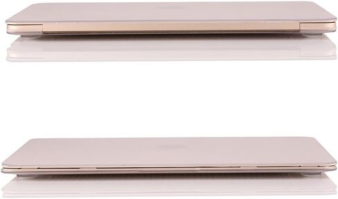 RUBAN Case Compatible with MacBook 12 Inch A1534 - Slim Snap On Hard Shell Protective Cover, Rose Gold in Kuwait