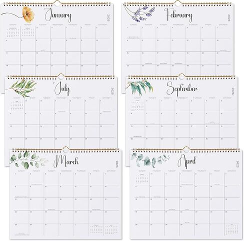 2025 Wall Calendar, Jokotha 18 Monthly Calendar Runs from Jul 2025 to Dec 2026, Home Schooling Planner for Famialy and School, Wirebound,15 x 12 Inches in Kuwait