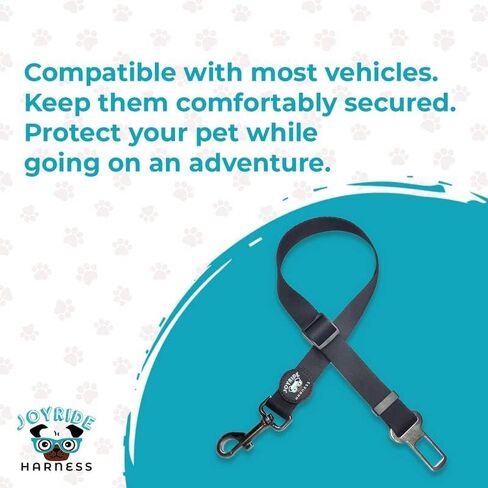 حزام مقعد السلامة في Joyride Harness - 23.5 × 1 بوصة ، مشبك سلامة السيارات القابل للتعديل ، نايلون ثقيل سميك ، مزلاج مركبة آمن ومريح ، مجموعة متنوعة من الألوان المتوفرة (أسود) in Saudi Arabia