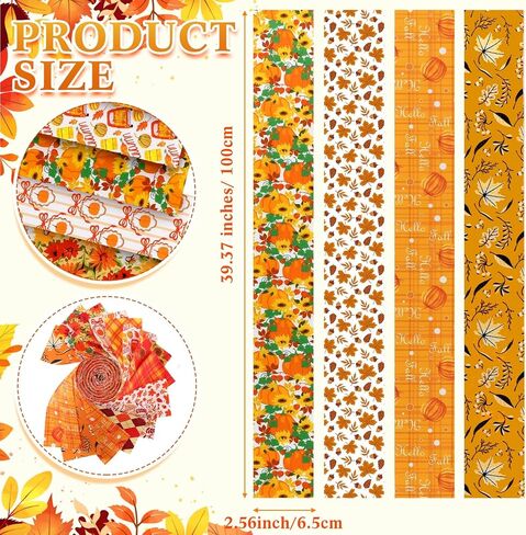 Ganeen 60 Pcs Cotton Jelly Valentine's Day Fabric Roll Heart Fabric Strips Valentine's Day Quilting Roll for Quilting Cloth Patchwork Sewing DIY Craft, 12 Styles in Kuwait