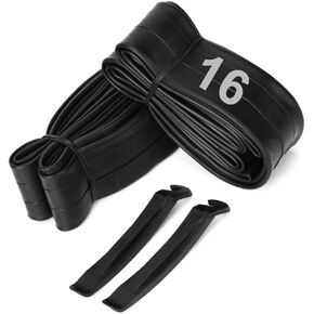 Universal Bike Butyl Inner Tubes for Road, Mountain, and Junior Range Bikes - Sizes 12", 14", 16", 18", 20", 24", 26" with 32mm Schrader Valve (16")