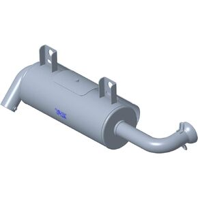 Polaris Ranger Silencer Assembly, Genuine OEM Part 1263311, Qty 1