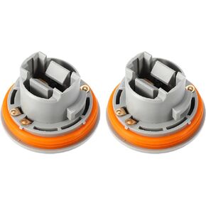 A ABSOPRO Rear Brake Taillamp Light Bulb Tail Light Bulb Sockets for Chrysler Town Country 1996-2000 Plastic Gray (Set of 2)