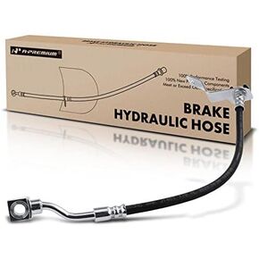 A-Premium Rear Passenger Brake Hydraulic Hose Compatible with Select Chevy and GMC Models - Silverado 1500 2001 4.3L 4.8L 5.3L, Sierra 1500 2001, with Luxury Package(19.2 in Length) - # 15063416