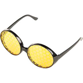 Funcredible Bumblebee Glasses - Bumble Bee Sunglasses - Honey Bee Costume - Bumble Bee Costume Accessories for Adults and Kids